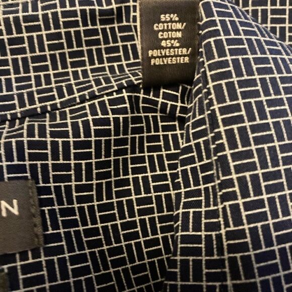 VAN HEUSEN Flex Men’s Blue/White  Plaid Shirt Size 17 32/33 New with tags. - Picture 3 of 11